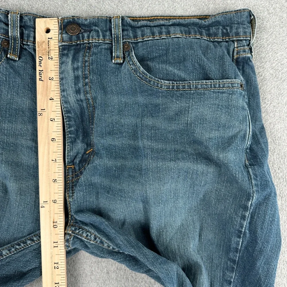 Levis Mens Jeans 36x29 Blue 514‎ Straight Fit WaterLess Denim 00514-0403